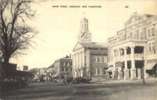 1951 Lebanon,NH Main Street From Park Place Grafton County New Hampshire Vintage picture