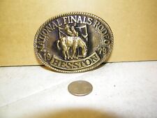 Vintage 1979 National Finals Rodeo NFR Hesston Belt Buckle Limited Edition picture