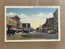 Postcard Pittsfield MA Massachusetts North Street Palace Theater Vintage PC picture