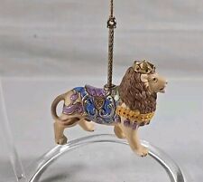Lenox King Lion Carousel Ornament 1989 Porcelain Christmas picture