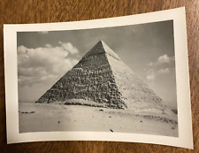 1940s Egypt Ancient Pyramid Ruins Travel Africa Vacation Desert Real Photo P9N12 picture