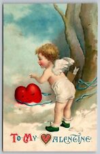Postcard To My Valentine Cupid Heart with Face Clapsaddle *A666 picture