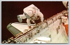 Space~Astronaut F Story Muskgrave On Challenger Starboard Side~Vintage Postcard picture