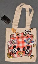 Loungefly Disney Mickey and Friends Picnic Canvas Tote Bag New With Tags picture