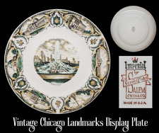 Antique Vintage Chicago Landmarks Buckingham Fountain Display Plate picture
