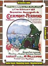 METAL SIGN - 1923 PLM P.O Clermont Ferrand tercentenary of Blaise Pascal picture