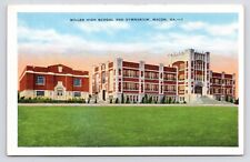 c1930s~Macon Georgia GA~Miller High School~Gym BUilding~Vintage Vtg Postcard picture