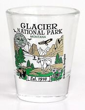 GLACIER MONTANA NATIONAL PARK SERIES COLLECTION GLASS SHOTGLASS picture