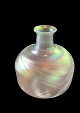 Gorgeous 8” Tall Kosta Boda Mouth Blown Glass Vase signed Swedish Bertil Vallien picture