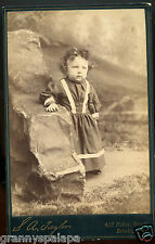  Cabinet Photo - Brooklyn, New York, Cute Child Standing, Very Curly Hair picture