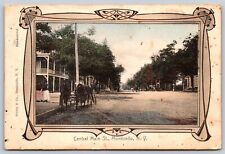 Postcard Central Main Street, Monticello NY horse drawn carriage 1908 U140 picture