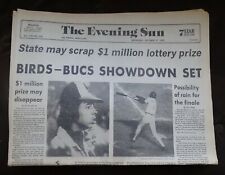 The Baltimore Evening Sun Oct 17 1979 BIRDS-BUCS SHOWDOWN SET Orioles Pirates WS picture