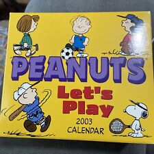 Vintage Peanuts Let's Play 2003 Calendar picture