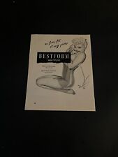 1944 VINTAGE BESTFORM BRASSIERES / FOUNDATIONS PRINT AD  ( GEORGE PETTY PINUP ) picture