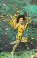 Weeki Wachee Mermaid Show FL Florida Butterfly Vicki Amusement Park Postcard A61 picture