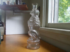 PONTILED 1880 FIGURAL POODLE DOG ON HIS BACK LEGS LIQUOR BOTTLE HAND BLOWN NICE picture
