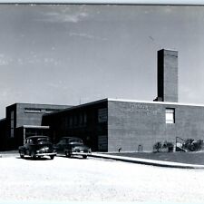 c1950s Grundy Center, IA RPPC Memorial Hospital Parked Ford Cars Photo PC A110 picture