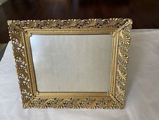 Vintage Ornate Gold Filigree Metal PHOTO/PICTURE FRAME & Glass Fit Art 8x10 picture