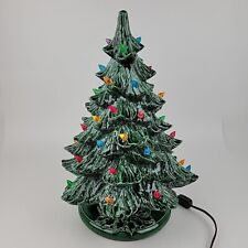 Original Vintage Ceramic Christmas Tree Nowells Mold Multi Bulbs Circa 1970 Work picture