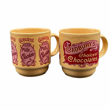 Cadburys Vintage Mug Cups Choice Chocolates 8 Oz (Set of 2) Made in England picture