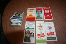 Lot Of 7 Vtg Maps Shell Texaco Sinclair Esso 1954 Official Michigan See Pix picture