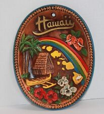 Vintage Decorative Souvenir Hawaii Wall Plaque Hanging RB Japan picture