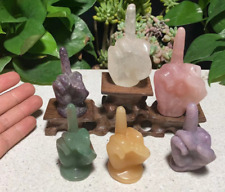 wholesale 6pcs 2.75‘’~3.5‘’  natural  many type stone carved hand picture