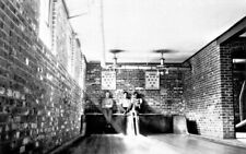 Men In Bowling Alley Ft Casey Whidbey Island Washington WA Reprint Postcard picture