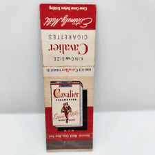 Vintage Matchcover Cigarettes Cavalier Extremely Mild picture