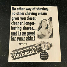 Barbasol Shaving Cream 1951 Sexy Woman Vintage Magazine Print Ad picture