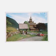 Hopperstad Stave Church Norway Postcard Color Vintage Unposted picture