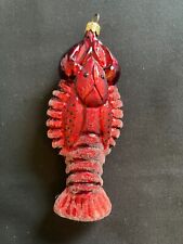 Vintage 1997 Christopher Radko Rock Lobster Glass Ornament picture