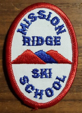 Mission Ridge Ski School - Vintage Embroidered Patch, Wenatchee Washington picture