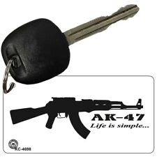 AK-47 Novelty Metal Aluminum Key Chain License Plate Tag Art picture