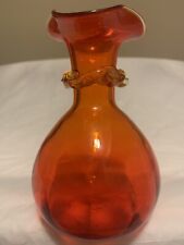 Vintage Amberina Glass Bud Vase picture