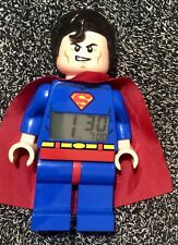 2013 LEGO DC Superheroes Superman 9” Minifigure Digital Alarm Clock ORE-OWNED picture