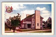 Jamestown VA-Virginia, Jamestown Exposition DE State Building Vintage Postcard picture