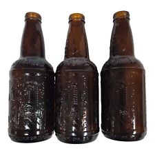Vtg Sarsaparilla Amber Glass Soda Bottle Lot Sioux City Cowboy Saloon Embossed picture