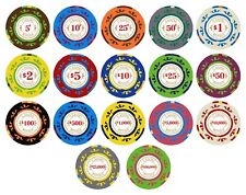 500 Casino Royale Smooth 14 Gram Poker Chips Select Denominations 5cent to $100k picture