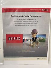 2008 Xbox 360 Netflix Official Cartoon Art Promo Vintage Magazine Print Ad picture
