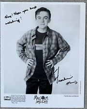 Frankie Muniz Signed In Person 8x10 B&W Malcolm In The Middle Promo Press Photo picture