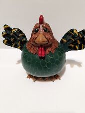 Enesco 1997 Gourd Fat Chicken Vicki Thomas 6 In Tall Whimsical  picture