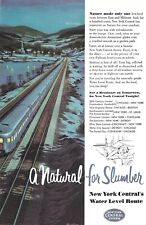 1954 New York Central Railroad Vintage Print Ad Train Travel Ephemera picture
