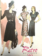 RETRO 1940's WWII Era DRESS Pattern Slim Fitting Butterick B5281 Sz14-22 UNCUT picture
