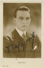 Olaf Fjord Austrian actor antique hand signed photo postcard picture
