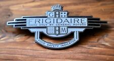 Frigidaire General Motors Enamel Emblem Art Deco Badge 4-7/8