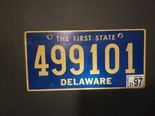 Vintage 1997  DELAWARE  THE FIRST STATE License Plate 499101 picture