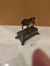 Vintage Miniature Die Cast Pencil Sharpener Antique Finished  Horse Stage picture