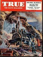 TRUE November 1951 The Man's Magazine Trains Painted Cover VARGAS Pin-Up VG+ picture