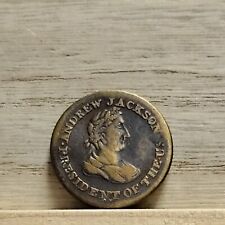 1834 Andrew Jackson Congressional Election Medal Hard Times Token picture